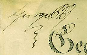 The image is of the Regent's signature only.