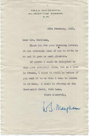 The image shows the earlier letter only.