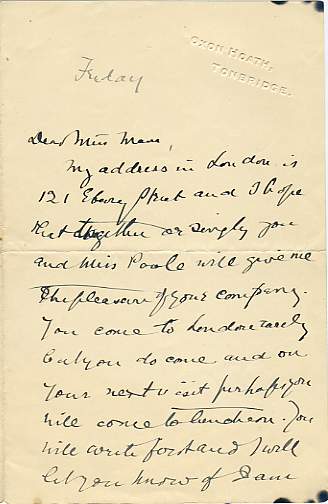 MOORE, George Augustus, letters, autographs, documents, manuscripts