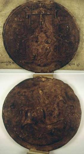Illustration shows both sides of the seal